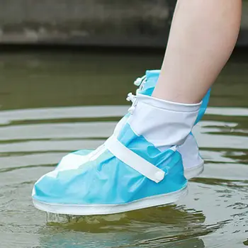 

Fashion Men Women Cycling Pvc Shoe Covers Waterproof Cover Unisex Motorcycle Boot Adjustable Anti Slip Reusable Rain Shoes
