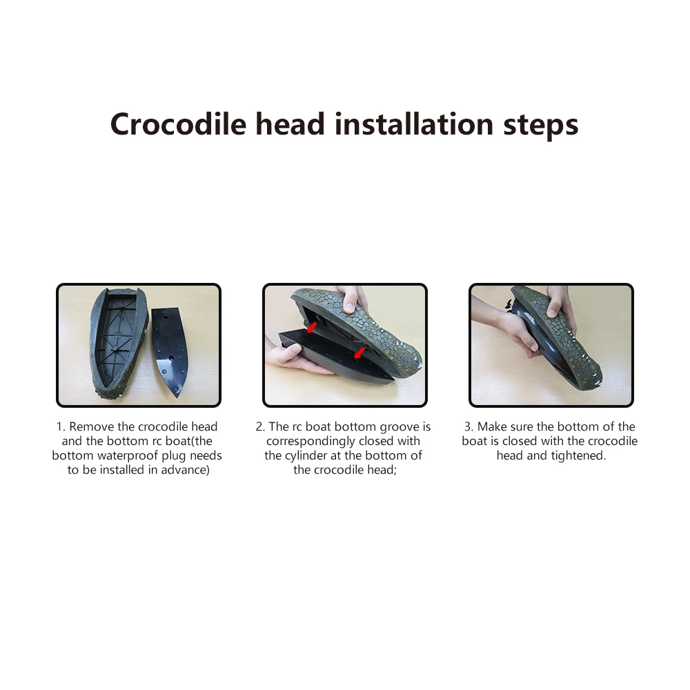 鳄鱼头安装步骤