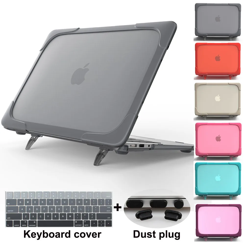 Redlai Пластик жесткий чехол с подставка книжка для 2019 Macbook Pro 13 дюймов Shockproor