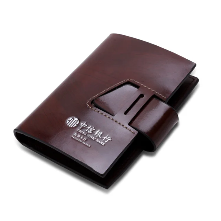 

Creative Wallet for Both Men And Women Leather Card Holder Customizable Advertisement Bank Card Package Style Wallet
