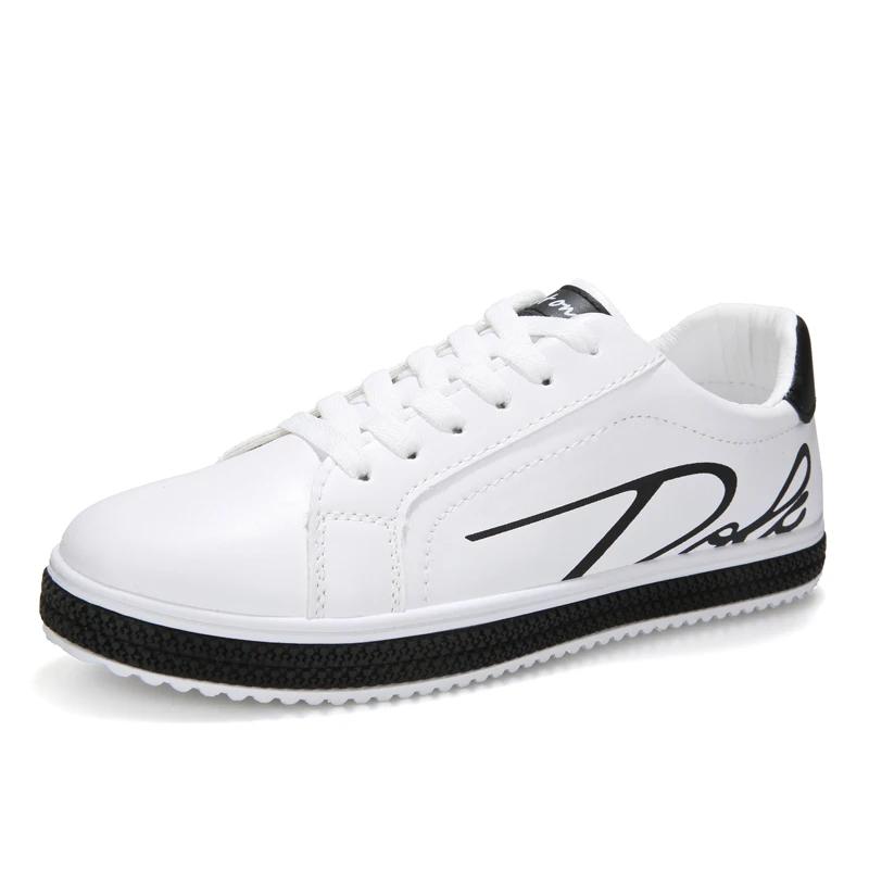 Super confident man white sneakers outdoor casual walking shoes wear resistant non-slip men platform sneakers tenis masculino