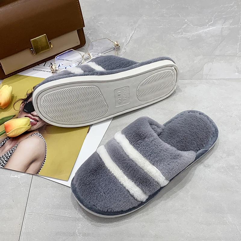 Winter Mens Slippers Indoor Winter Warm House Shoes for Men Half Drag Men Bedroom Slippers Comfortable Winter Shoes Indoor