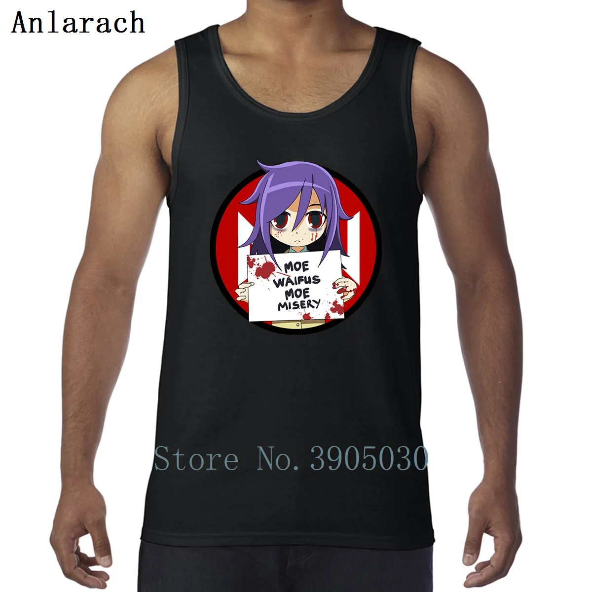 Yandere Tomoko Kuroki, весенние Стильные Классические майки, Мужская Нижняя майка, хорошее качество, фотографии
