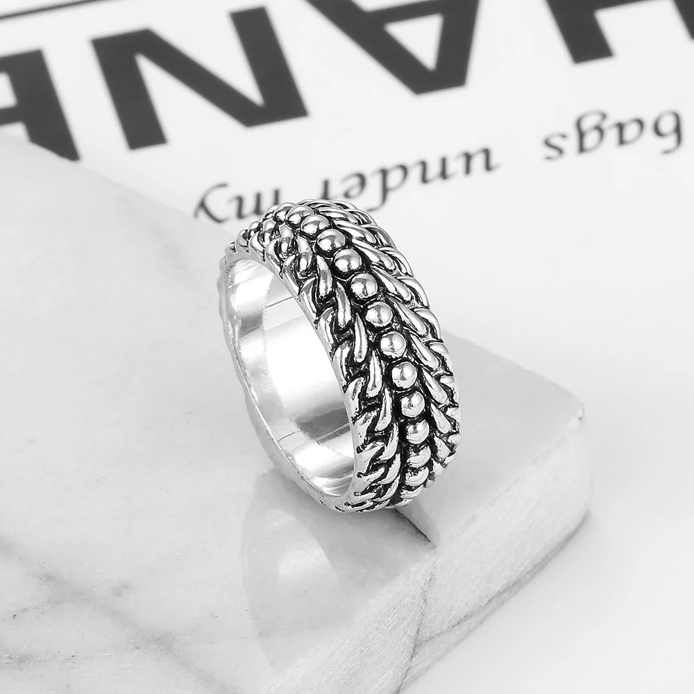 Toeval zout Voorbijganger Ancient silver color Retro Men's Ring Finger Punk Buddha Ring Couple  Jewelry Wholesale Bijoux Femme Engagement Ring Accessories|Rings| -  AliExpress