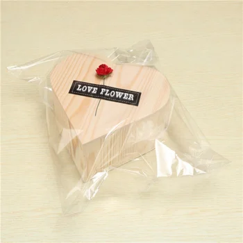 

Wooden Gift Box Simulation Rose Shape Candle Candle Box Gift Box Candle Soap Flower For Friend