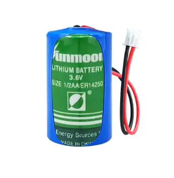 

10PCS ER14250 capacity type 3.6V disposable lithium battery instrument battery with plug 14250