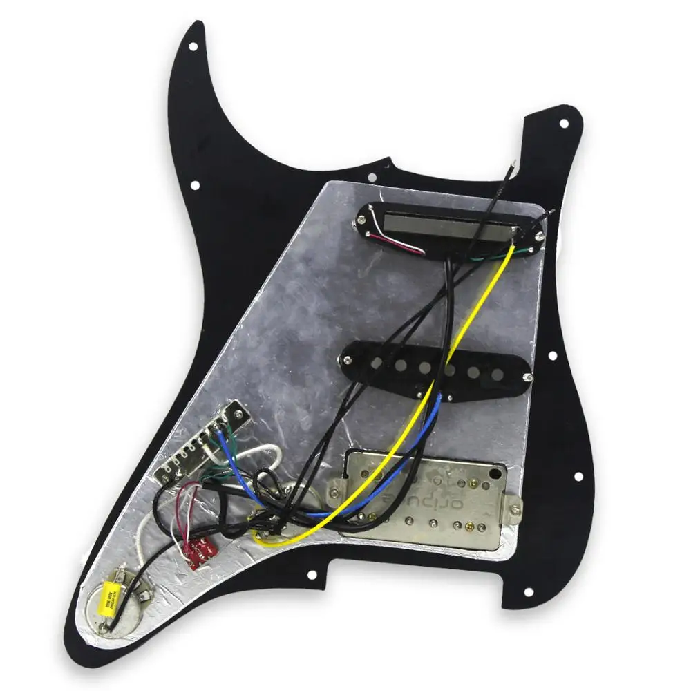 OriPure 3Ply черный предварительно загруженный гитарный щит SSH 11 Отверстие Alnico 5 звукосниматель для гитары аксессуары для гитары