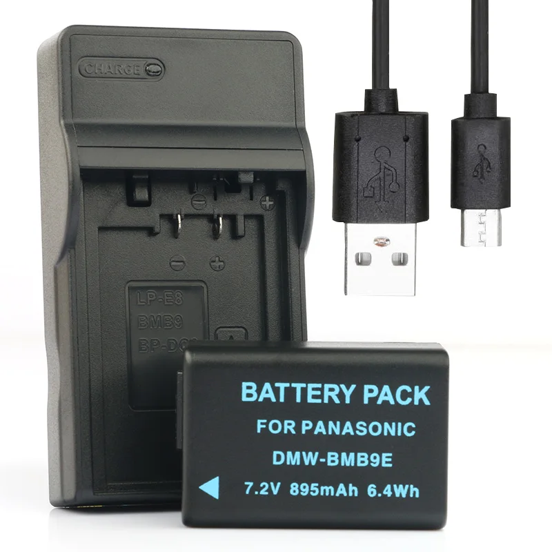 Charger and 1Battery LANFULANG DMW-BMB9E Камера Батарея для цифрового фотоаппарата Panasonic DC-FZ80 DC-FZ81 DC-FZ82 DC-FZ83 DC-FZ85 DMC-FZ40 DMC-FZ45 DMC-FZ150 BMB9 - Цвет: Charger and 1Battery