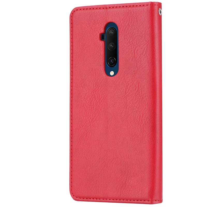 Кожаный чехол-бумажник с отделением для карт для Oneplus 7T Pro Чехол в деловом стиле Capinha 1+ 7T