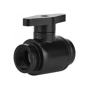 

G1/4 Water Cooling Valve Computer PC Water Cooler Fitting Double Inner Teeth High Flow Ball Valve Waterway Control with Handle