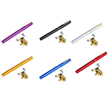

Portable Pocket Mini Pen Fishing Rod With Reel Spinning Rod Ultralight Telescopic Fishing Rods Travel