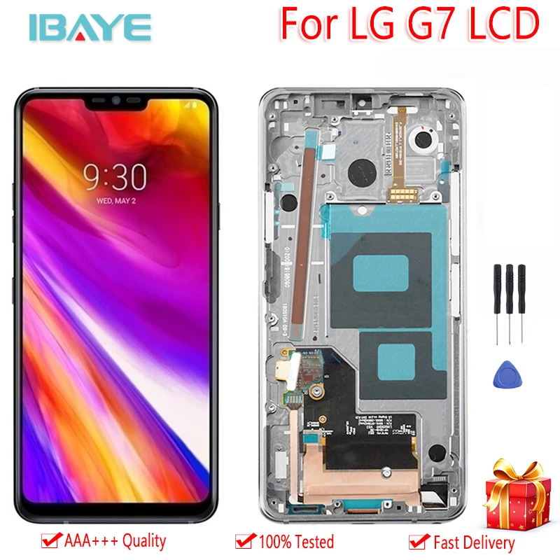 

Original Display For LG G7 ThinQ LCD Touch Screen With Frame Assembly Digitizer Replacement For LG G7 LCD g710 G710EM LCD