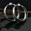Clip On Earrings for Women No ear holes to wear Painless Not allergic Big Circle C-shaped Exaggerated Personality Trendy Fashion 2