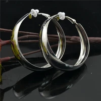 Clip On Earrings for Women No ear holes to wear Painless Not allergic Big Circle C-shaped Exaggerated Personality Trendy Fashion 2