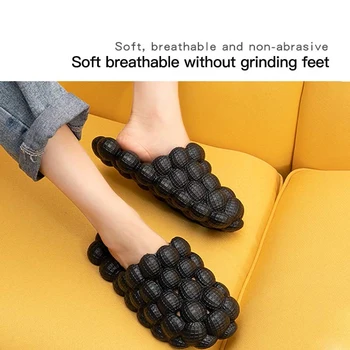 

Slippers female summer new personality bubble sandals and slippers fashion step on shit feeling cool drag net celebrity home mas