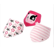 3 упак./лот детские слюнявчики, полотенца из хлопка, Водонепроницаемый Симпатичные с рисунками героев мультфильма вышивка вытирания слюней младенцев Полотенца детско-Младенческая Одежда для новорожденных; футболка для маленьких мальчиков и девочек вещи