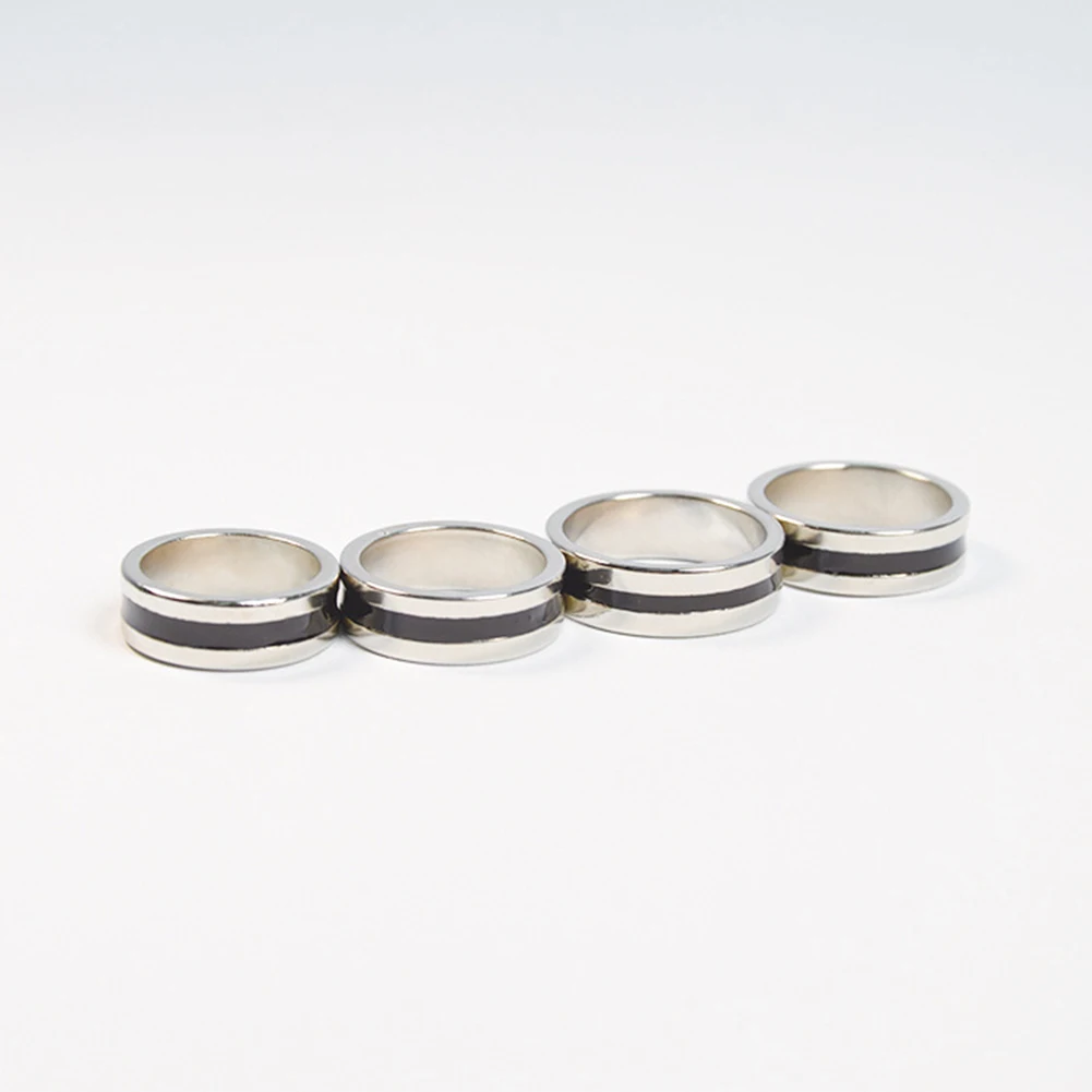 Black Circle Pk Ring Magic Tricks Strong Magnetic Magnet Ring Coin Finger Decoration 18/19/20/21mm Size Magic Rings Props Tools