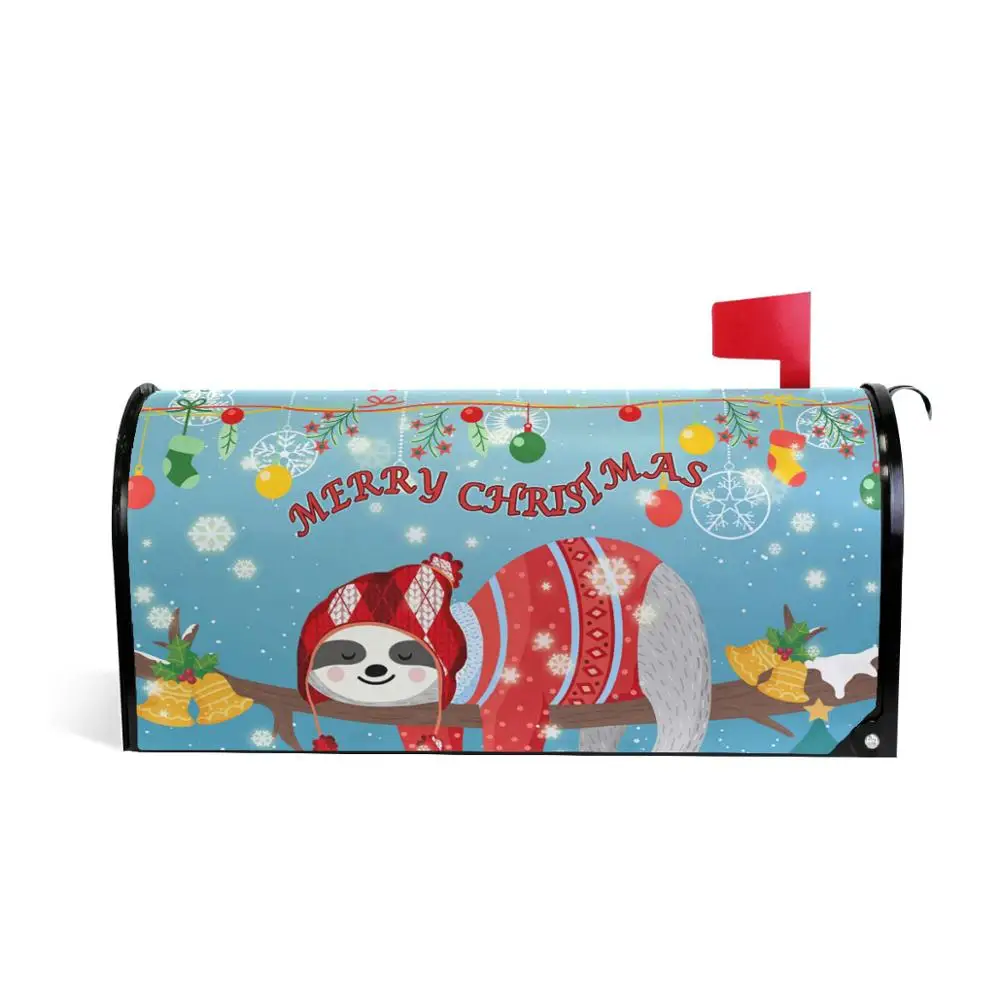 Чехол для почтового ящика Merry Christmas стандартный размер милый ленивый Магнитный