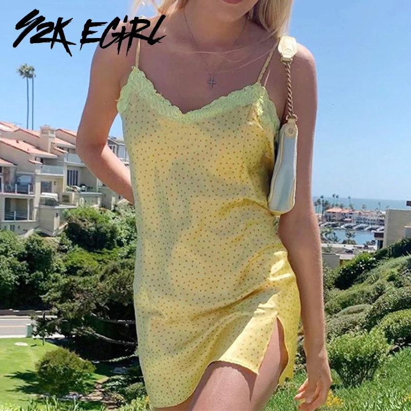 Y2k lace cami dress Clearance