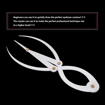 

1PC Eyebrow Permanent Makeup Tool Makeup Eyebrow Tattoo Design Calipers Stencil New Fashion Stainless Steel Golden Ratio