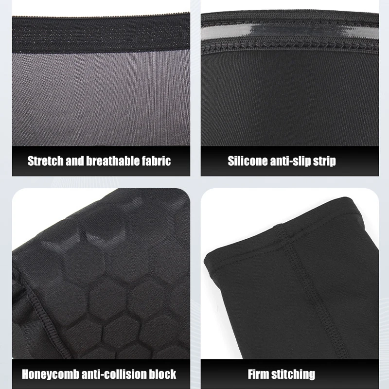 Soccer Shin Guards (XS-2XL)1 Pair Teen Kids Football Shin Guard Soccer Anti-collision Compression Basketball Leg Warmers Gym Leg Calf Sleeves Socks