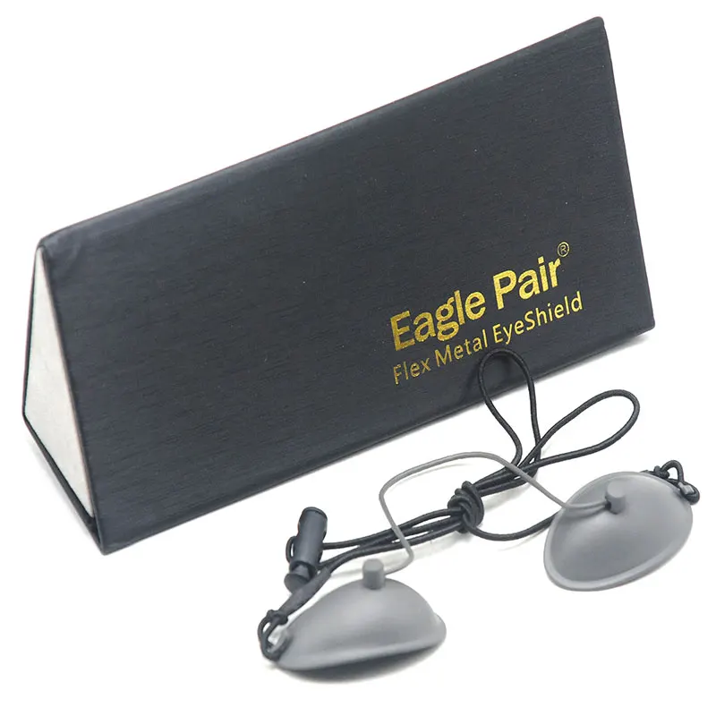 2pcs 190nm-14000nm IPL Laser Photon Protection Eyepatch Stainless Steel Goggles OD7+