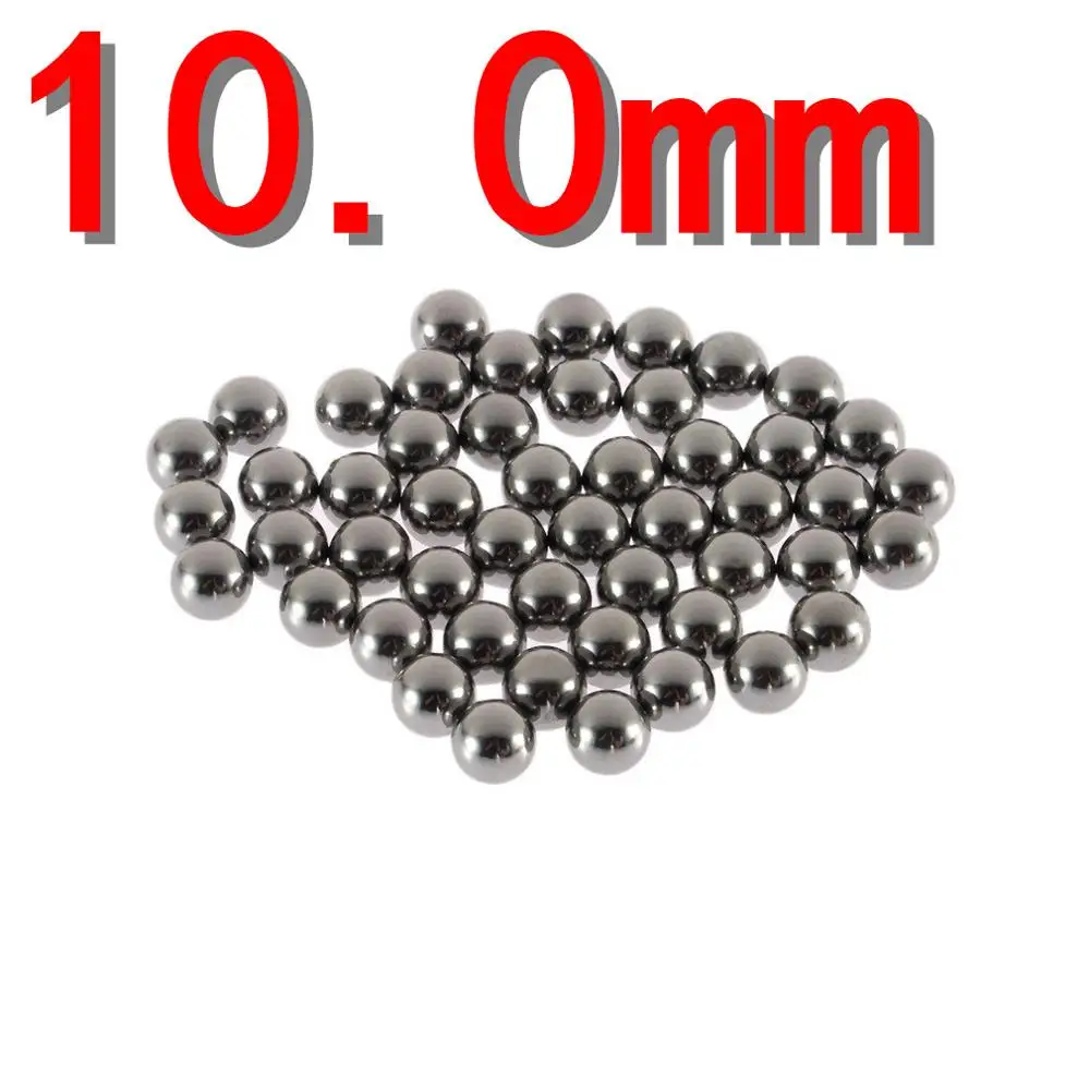 10mm 50 шт. прочный углеродистый стальной шар для велосипеда, запасные части 4 мм 5 мм 6 мм 8 мм 9 мм 10 мм стальной шариковый подшипник для велосипеда - Цвет: 10mm