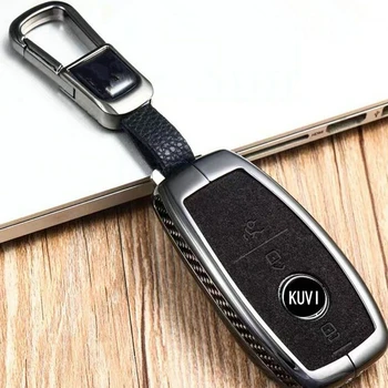 

Alloy suede Car Key Cover Case Shell Bag Protective Key Ring For Mercedes Benz W177 W205 W213 W222 2018 A C S GLS Class E class