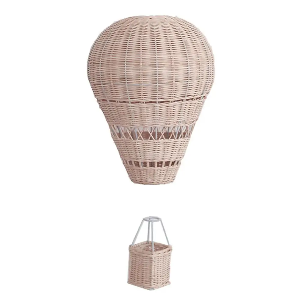 A Nordic Hot Air Balloon Model Hand-woven Hanging Hot Air Balloon Ornament Ceiling Home Decor Children's Photography Props - Цвет: A
