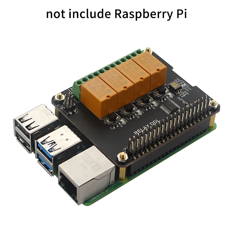 Raspberry Pi 4 B/3B+/3B 4-Канальный Релейный шлем плата 4 способа расширения для проекта умного дома