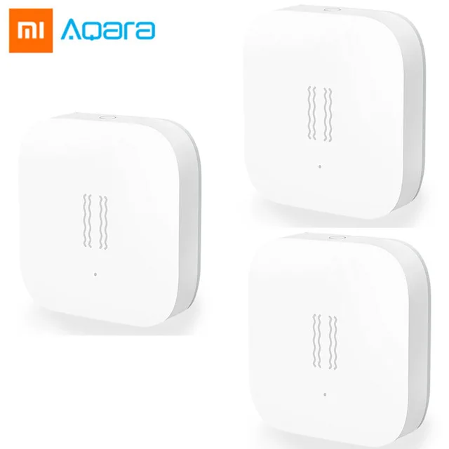 3pcs Vibration Xiao mi jia Aqara датчик вибрации сна ценный сигнал тревоги мониторинг вибрации Обнаружение удара Zigbee работа mi Home приложение - Color: 3pcs Vibration