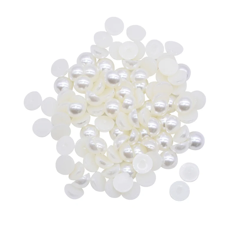 500/1000pcs 6mm Flatback Pearl Beads Half Round No Holes Fake Pearls for DIY Craft Scrapbooking Supplies Clothing Decorations - Цвет: P02