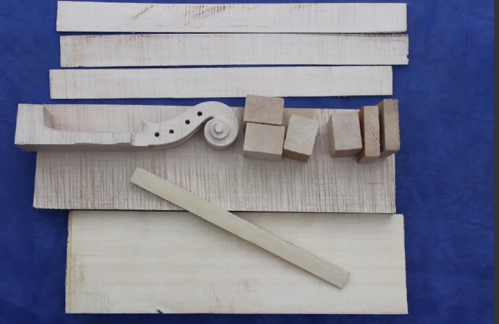

violin parts , one set of 4/4 size violin making material for luthier