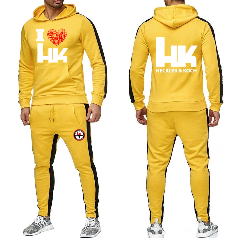 Новинка 2021 мужские удобные комплекты Hk Heckler Koch с логотипом мужская флисовая