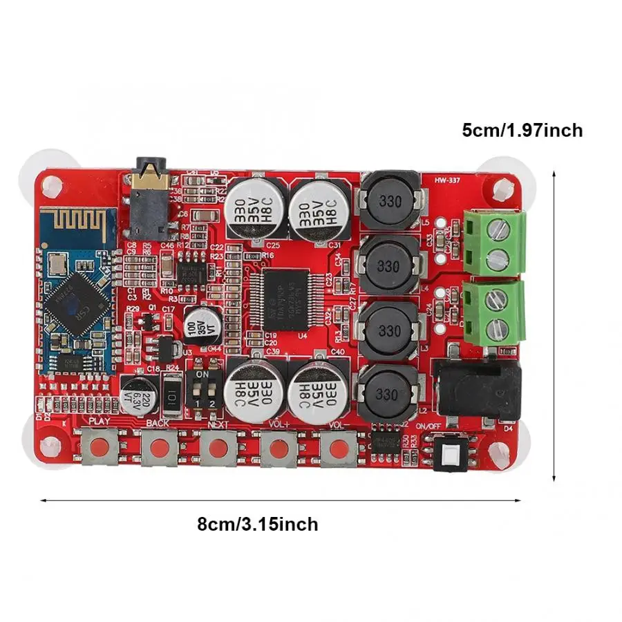 TDA7492P Плата усилителя совместима с Bluetooth аудио приемник Цифровой модуль усилитель аудио