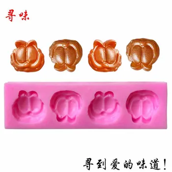 

Ruminate Garfield Head Silicone Mould Chocolate Fondant Mold DIY Baking Tool Handmade di jiao mo