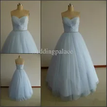 Бальные платья Милая шея Синий плиссе вышивка бусинами трапециевидные платья для выпускного бала Бальные платья