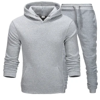 

New Brand Clothing Men's Pullovers Sweater Cotton Men Tracksuits Hoodie Two Pieces + Pants Sports Shirts Fall Winter Track suit