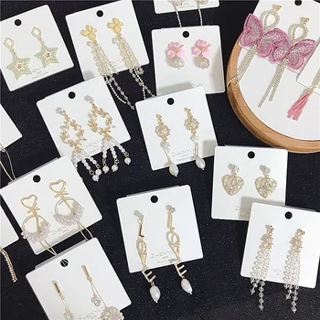 

30 Pairs/lot creative top quality women earrings jewelry fashion luxury zircon wedding earrings wholesale 201102-109