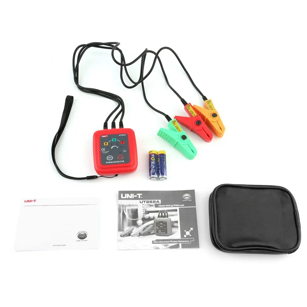 

New UT262A Digital Phase Sequence Rotation Detector Phase detector Voltage Clamp Indicator Tester Live Electrical Phase Tester
