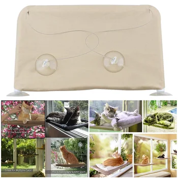 

Cat Hammock Space Saving Home Summer Single Level Multifunctional Foldable Pet Toy Hanging Bed Window Mount Swings Soft Kitty