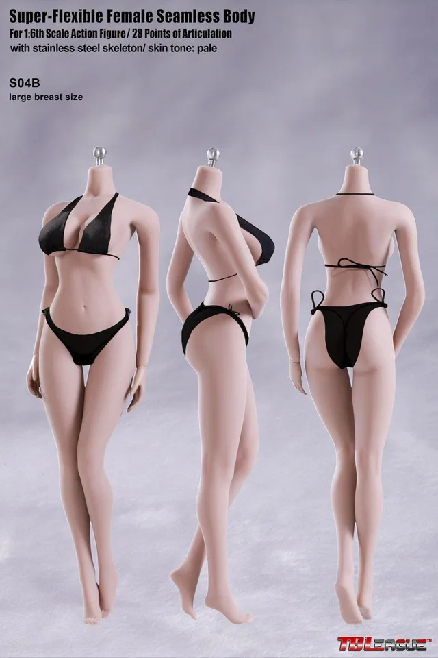 Tbleague phicen S01A S04B S07C S10D/超柔軟なシームレスボディと