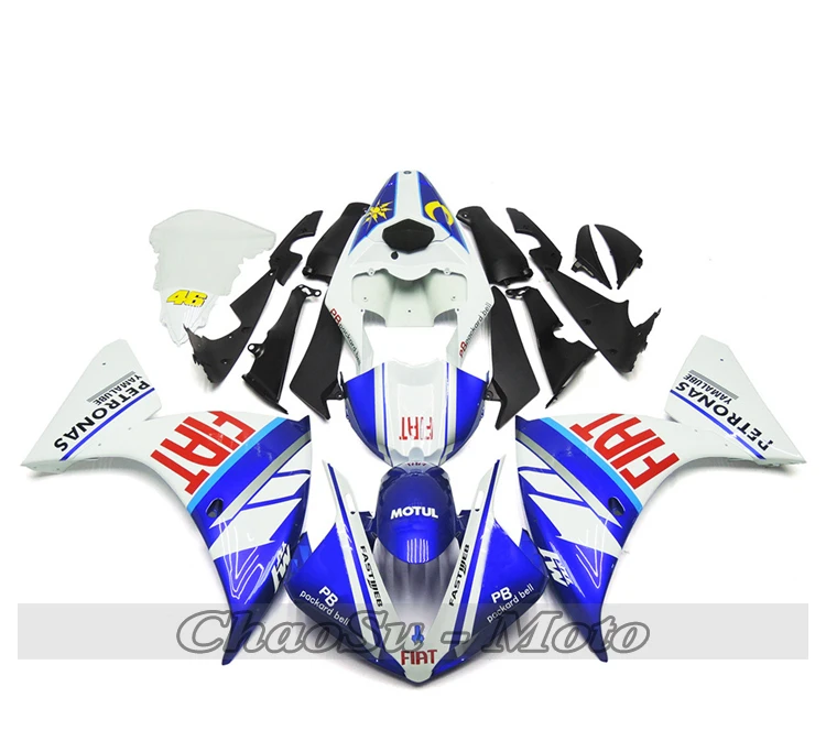 Красный комплект синих обтекателей YZF-R1 2009 2010 2011 2012 полный чехол ABS рамка для литья под давлением для YAMAHA YZF-R1 09-10-11-12