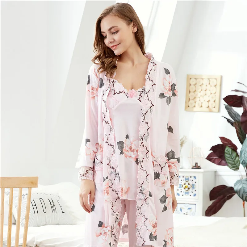 

Spring 2020 new three piece pajama pants