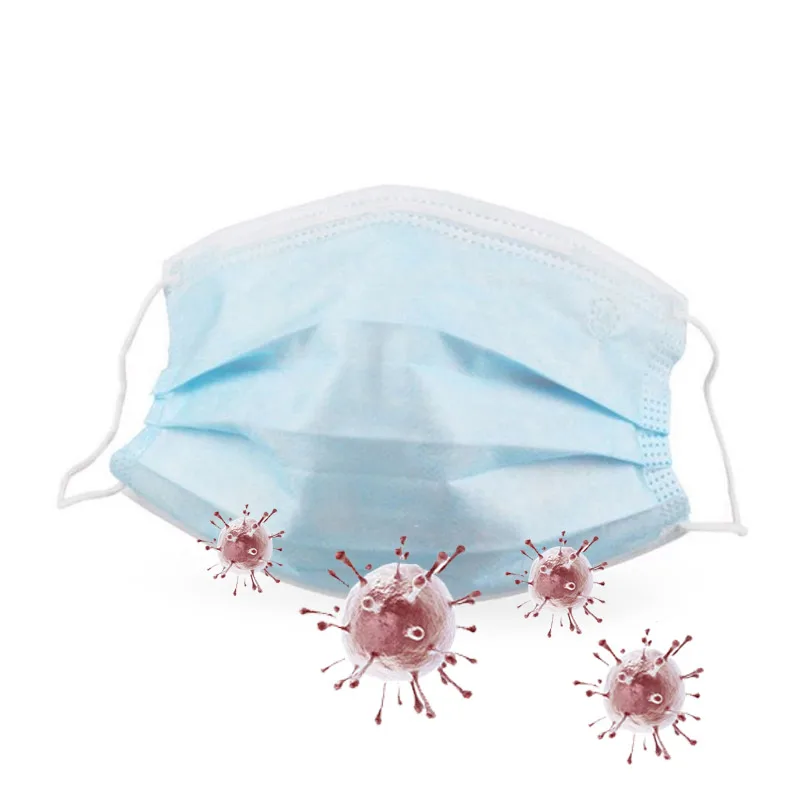 

50 pcs Anti Influenza Face Mouth Masks Anti PM2.5 Disposable Earloops Masks Non Woven Face Mouth Masks