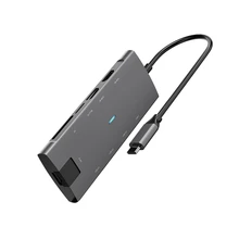 USB-C концентратор RJ45+ Hdmi+ DP+ USB3.0 type C к Gigabit Ethernet Rj45 Lan адаптер для ноутбука MacBook Pro
