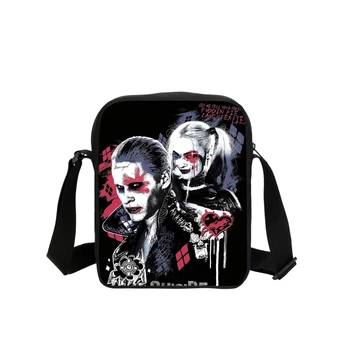

New Harley Quinn Women Messenger Bag Printing Suicide Squad Small Crossbody Purse Teenager Boy School Satchel Kids Shoulder Bags