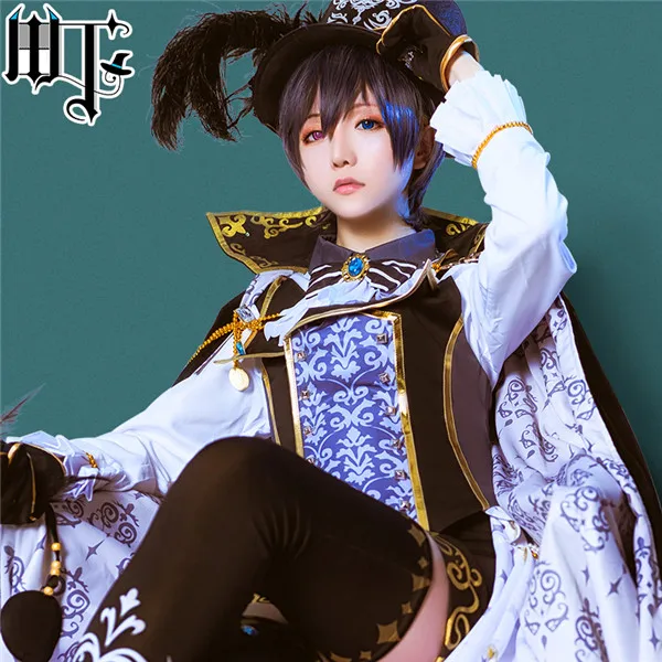 Японское аниме черный дворецкий Ciel Phantomhive Sun Awaken платье Yume 100 Косплей черный костюм на Хэллоуин для мужчин