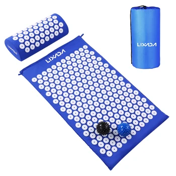 

Acupressure Mat Skipe Mat Acupressure Mat, Massage Mat and Pillow Set Yoga Mat Relieve Back, Neck and Sciatic Pain Relax Muscles