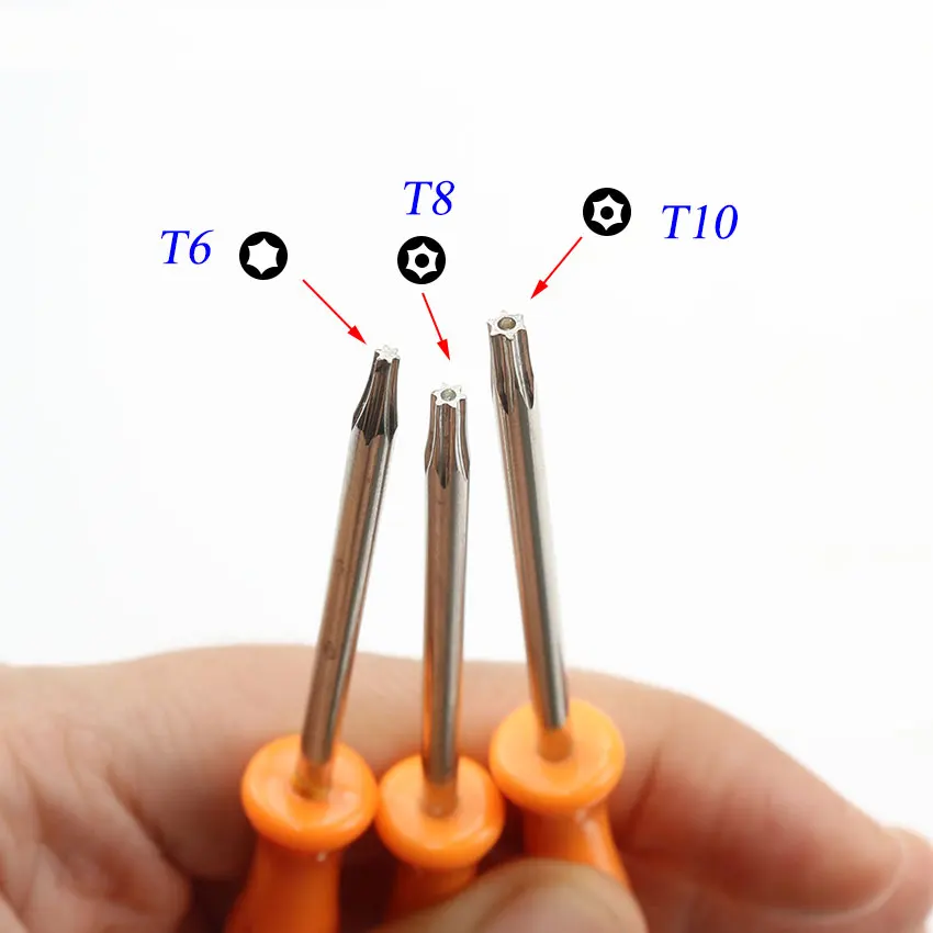 Sicherheit Schraubendreher für Xbox 360/ PS3/ PS4 Manipulationssicheren Loch Reparatur Öffnung Tool Schraube Fahrer Torx T6 T8 T10 – Detail 3